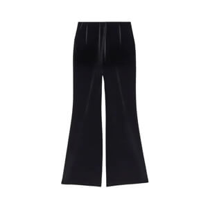 Mint Velvet Black Velvet Wide Trousers